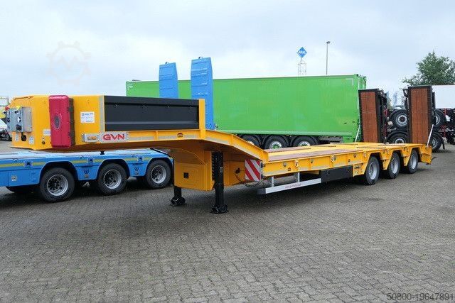 Low loader semitrailer  GVN 3GVN, Gelenkt, Hydr. Rampen, Luft-Lift