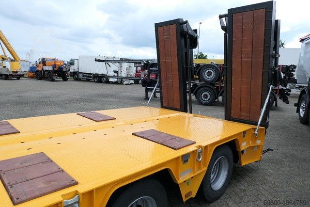 Low loader semitrailer  GVN 3GVN, Gelenkt, Hydr. Rampen, Luft-Lift
