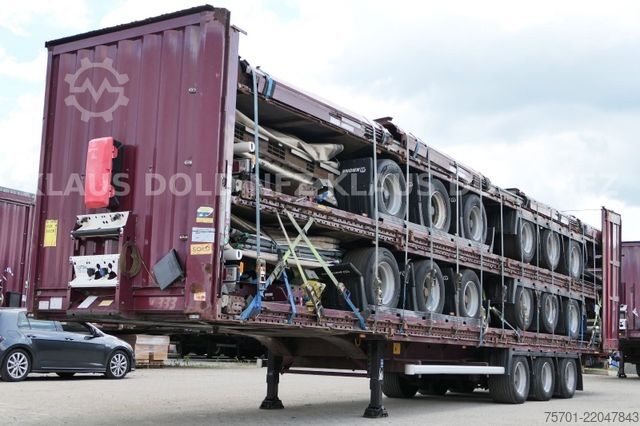Open semitrailer with tarp KRONE SD Pritsche Plane XL MegaLiner Bordwände 5x
