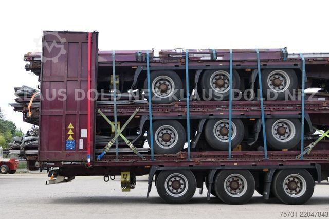 Open semitrailer with tarp KRONE SD Pritsche Plane XL MegaLiner Bordwände 5x