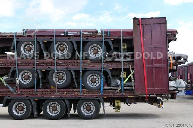 Open semitrailer with tarp KRONE SD Pritsche Plane XL MegaLiner Bordwände 5x