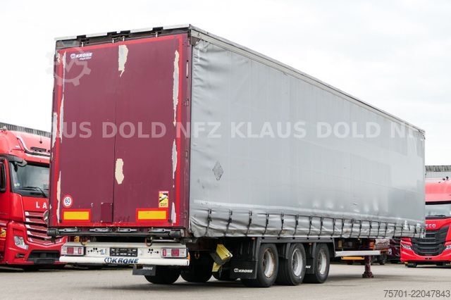 Open semitrailer with tarp KRONE SD Pritsche Plane XL MegaLiner Bordwände 5x