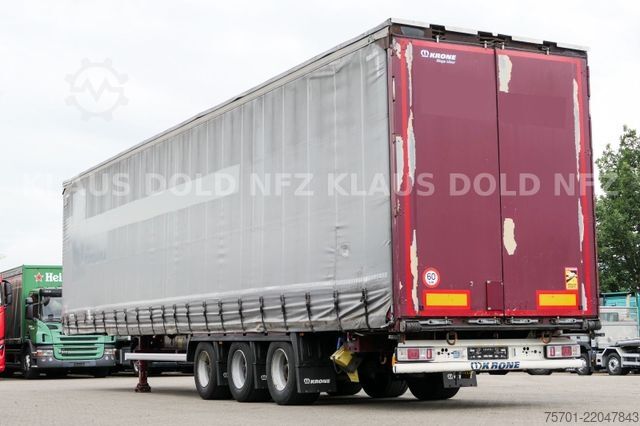 Open semitrailer with tarp KRONE SD Pritsche Plane XL MegaLiner Bordwände 5x