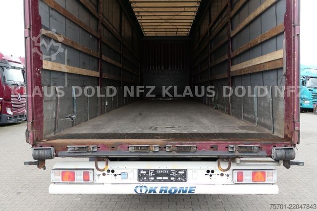 Open semitrailer with tarp KRONE SD Pritsche Plane XL MegaLiner Bordwände 5x