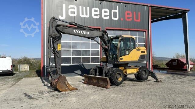 Wheel excavator Volvo EW 140 D / Schild / 2x Patzen / Schnellwechsler