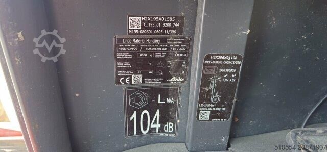 Gabelstapler Linde H 80D -  Orig. 8.500 Stunde
