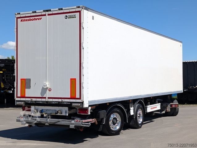 Box semitrailer KÄSSBOHRER City-Koffer mit LBW und Zwangslenkung