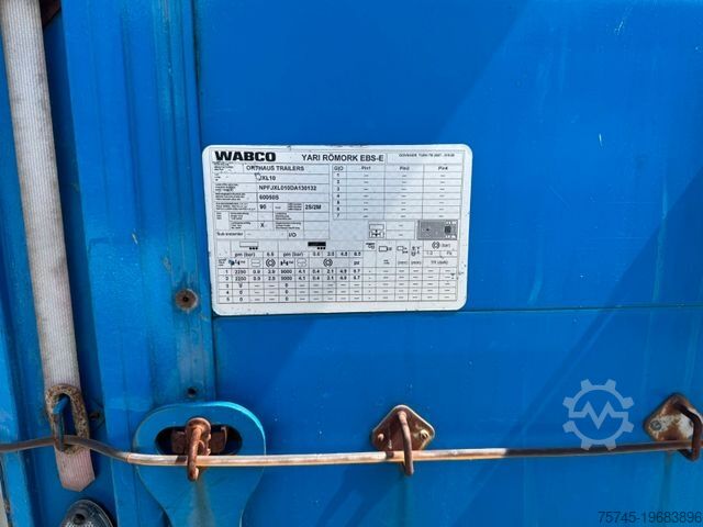 Auflieger mit Pritsche & Plane ORTHAUS * SAF-ACHSEN * 107 m3 * SPECIAL * PLANE *