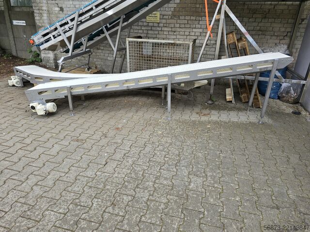 Various conveyor belts Edelstahl Förderband - Zuführband VA-380x5400