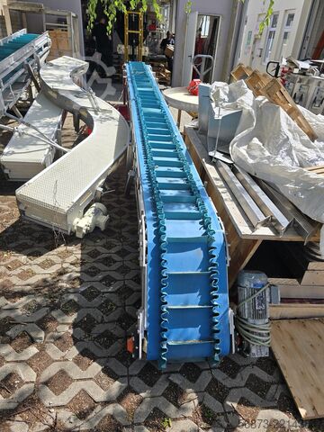 Various conveyor belts Edelstahl Förderband - Zuführband VA-380x5400