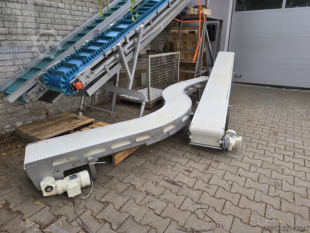 Various conveyor belts Edelstahl Förderband - Zuführband VA-380x5400