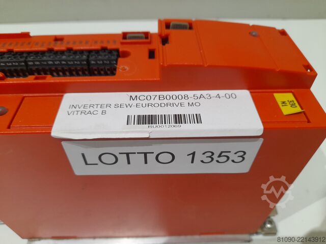 MOVITRAC Inverter 0.75KVA/1HP SEW-EURODRIVE SEW-EURODRIVE MC07B0008-5A3-4-00