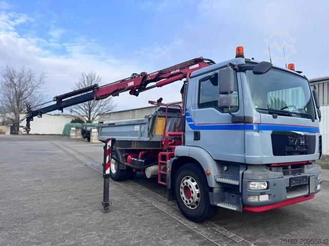 Tipper truck MAN TG-M 18.340 4x2  2-Achs Kipper Kran Funk nur 200