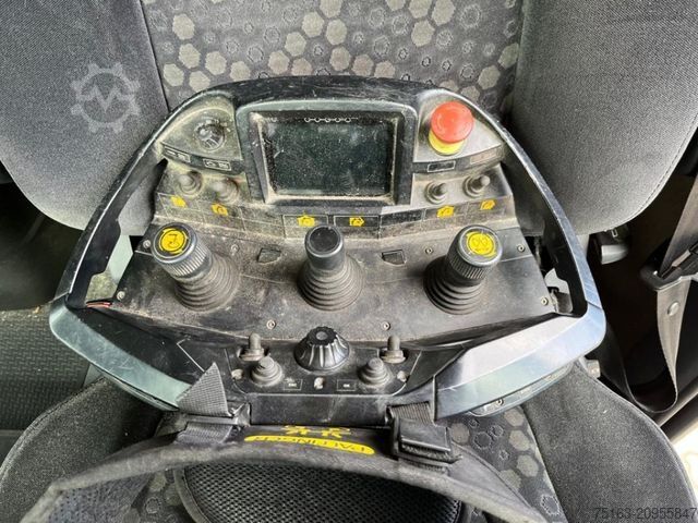 Flatbed truck with tarp SCANIA G 410 6x2 Pritsche Heckkran Palfinger PK 27002