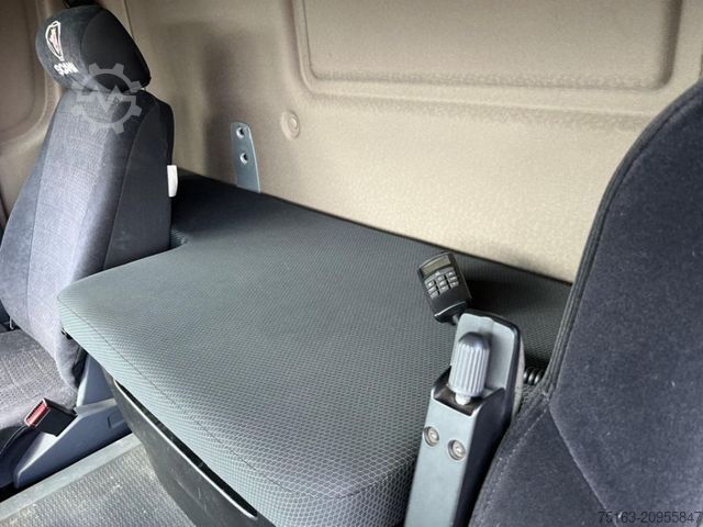 Flatbed truck with tarp SCANIA G 410 6x2 Pritsche Heckkran Palfinger PK 27002