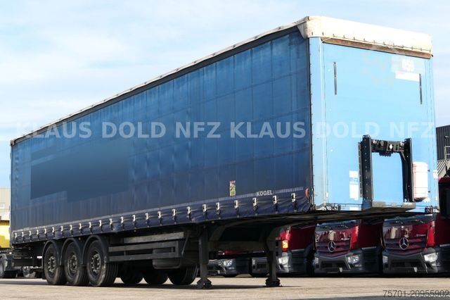 Open semitrailer with tarp KÖGEL S 24 Pritsche Plane Edscha SAF-Achsen
