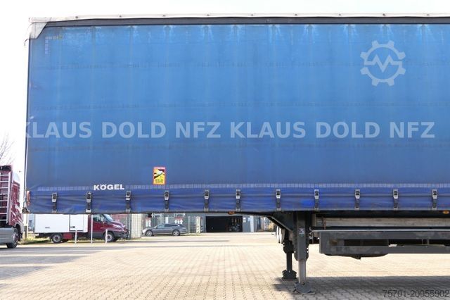 Open semitrailer with tarp KÖGEL S 24 Pritsche Plane Edscha SAF-Achsen