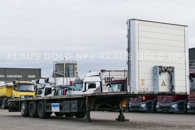 Working platform semitrailer SCHMITZ CARGOBULL S01 Platto Liftachse SAF-Achsen