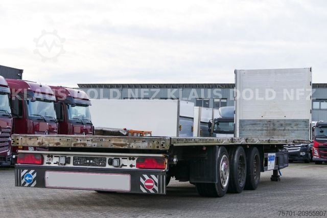 Working platform semitrailer SCHMITZ CARGOBULL S01 Platto Liftachse SAF-Achsen