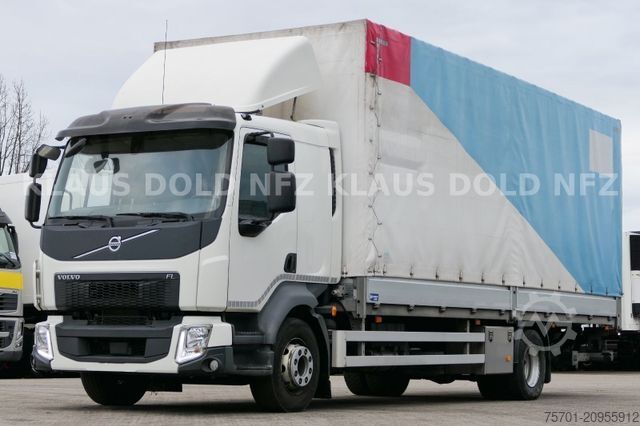 Flatbed truck with tarp VOLVO FL 280 Pritsche Plane Edscha Bordwände LBW EU6