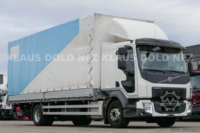 Flatbed truck with tarp VOLVO FL 280 Pritsche Plane Edscha Bordwände LBW EU6