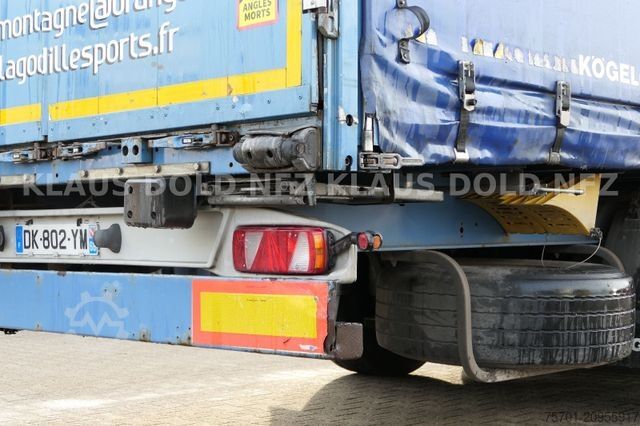 Open semitrailer with tarp KÖGEL S 24 Pritsche Plane Edscha SAF-Achsen