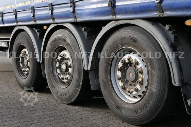 Open semitrailer with tarp KÖGEL S 24 Pritsche Plane Edscha SAF-Achsen