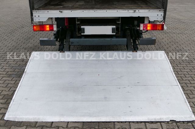 Flatbed truck with tarp IVECO 120E25 Eurocargo Pritsche Plane Bordwände LBW E5