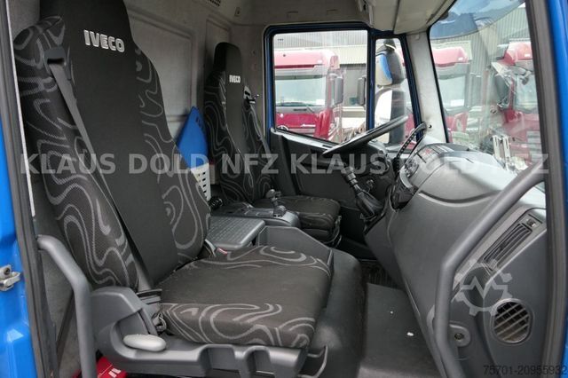 Flatbed truck with tarp IVECO 120E25 Eurocargo Pritsche Plane Bordwände LBW E5