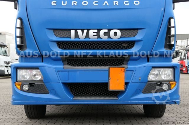 Flatbed truck with tarp IVECO 120E25 Eurocargo Pritsche Plane Bordwände LBW E5