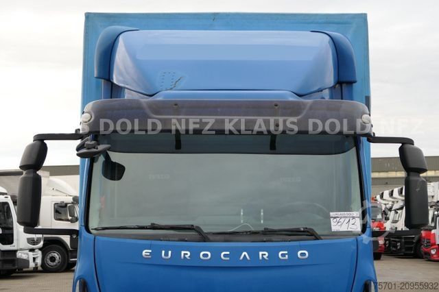 Flatbed truck with tarp IVECO 120E25 Eurocargo Pritsche Plane Bordwände LBW E5