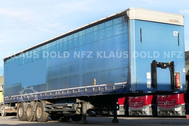Open semitrailer with tarp KÖGEL S 24 Pritsche Plane Edscha SAF-Achsen