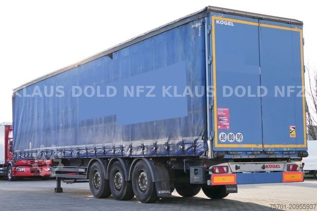 Open semitrailer with tarp KÖGEL S 24 Pritsche Plane Edscha SAF-Achsen