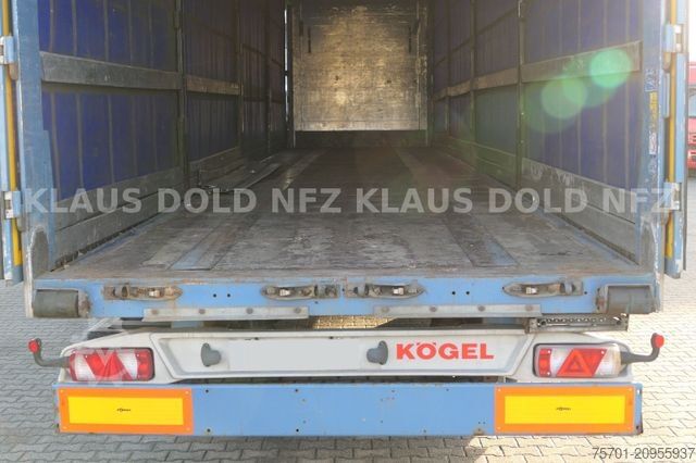 Open semitrailer with tarp KÖGEL S 24 Pritsche Plane Edscha SAF-Achsen