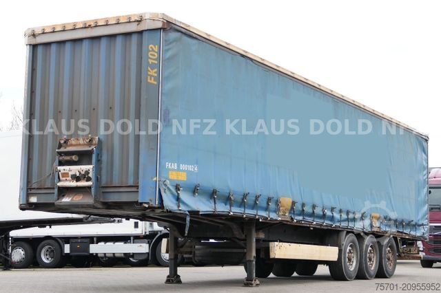 Open semitrailer with tarp KRONE SD Pritsche Plane Scheibenbremsen