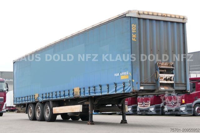 Open semitrailer with tarp KRONE SD Pritsche Plane Scheibenbremsen