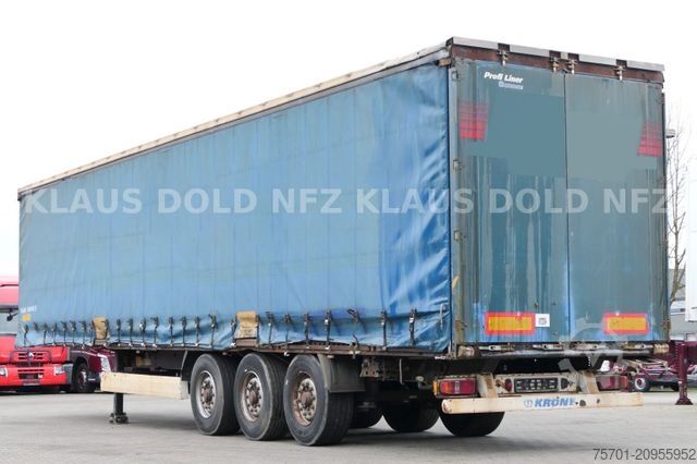 Open semitrailer with tarp KRONE SD Pritsche Plane Scheibenbremsen