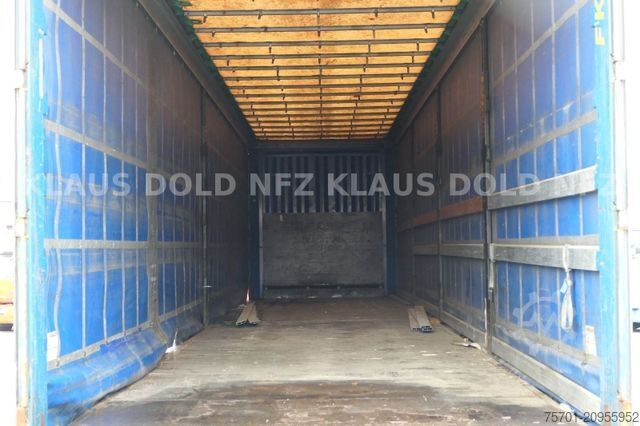 Open semitrailer with tarp KRONE SD Pritsche Plane Scheibenbremsen