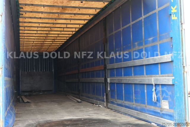 Open semitrailer with tarp KRONE SD Pritsche Plane Scheibenbremsen