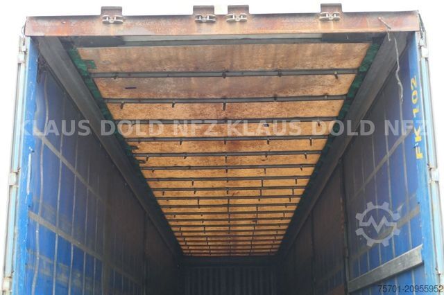 Open semitrailer with tarp KRONE SD Pritsche Plane Scheibenbremsen