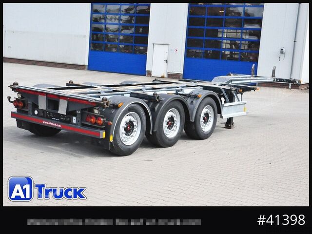 Swap body semitrailer D-TEC VCC-01, Multi, 2 x Liftachse, TÜV 06/2026, Mittelausschub