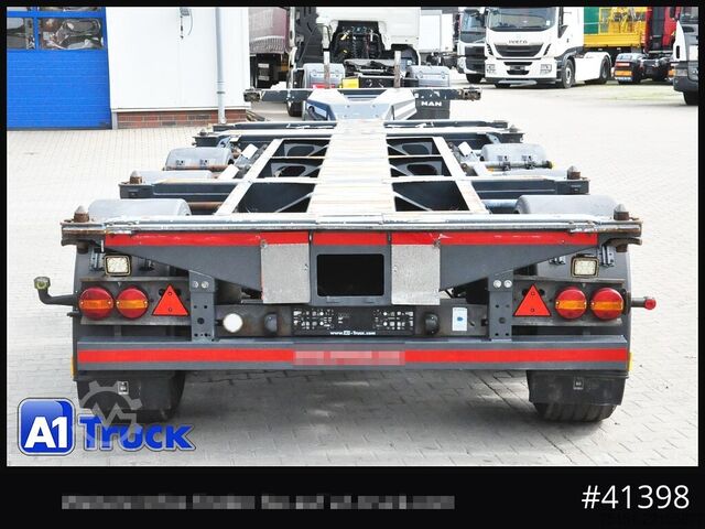 Swap body semitrailer D-TEC VCC-01, Multi, 2 x Liftachse, TÜV 06/2026, Mittelausschub