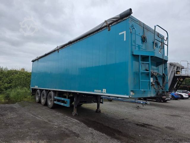 Auflieger mit Walkingfloor REISCH 65 cbm Schubboden, BPW Trommel, Kornschieber