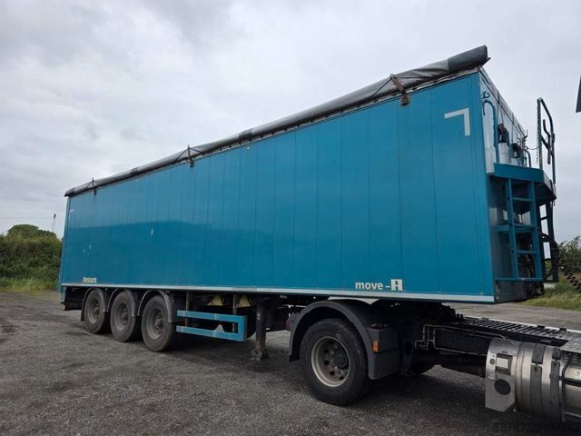 Auflieger mit Walkingfloor REISCH 65 cbm Schubboden, BPW Trommel, Kornschieber