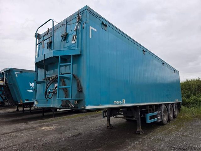 Auflieger mit Walkingfloor REISCH 65 cbm Schubboden, BPW Trommel, Kornschieber