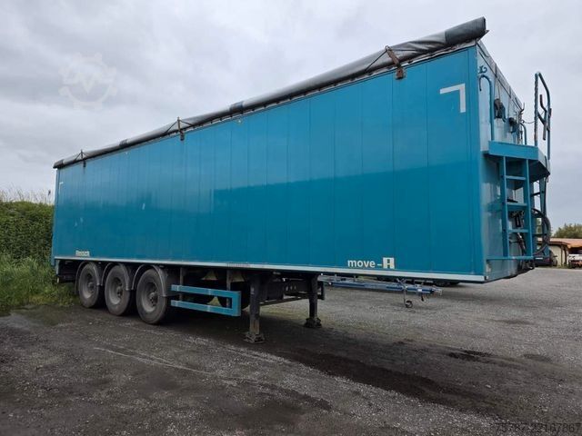 Auflieger mit Walkingfloor REISCH 65 cbm Schubboden, BPW Trommel, Kornschieber