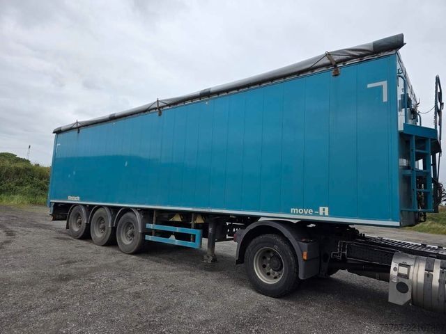 Auflieger mit Walkingfloor REISCH 65 cbm Schubboden, BPW Trommel, Kornschieber