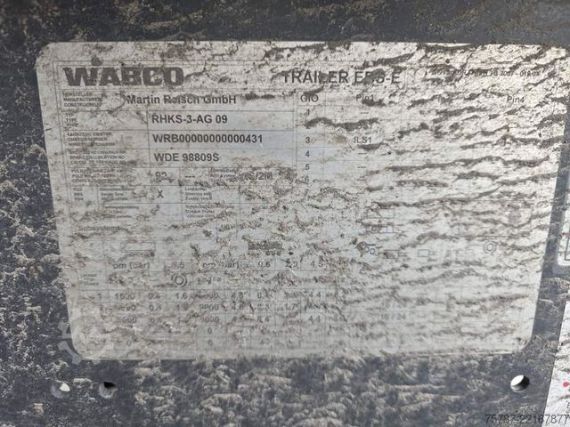 Kipper Auflieger REISCH 49 cbm Getreidekipper, SAF Trommel, Lift