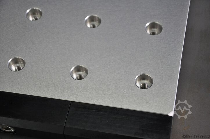 Assembly table for coordinate measuring machine Witte Hubwagen + Eurofix Luftlagerplatte