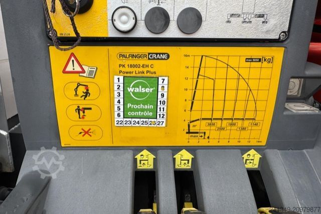 Truck mounted crane MERCEDES-BENZ Actros 1836 4x2 PK18002-4